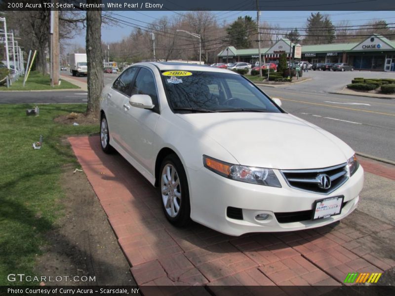 Premium White Pearl / Ebony 2008 Acura TSX Sedan