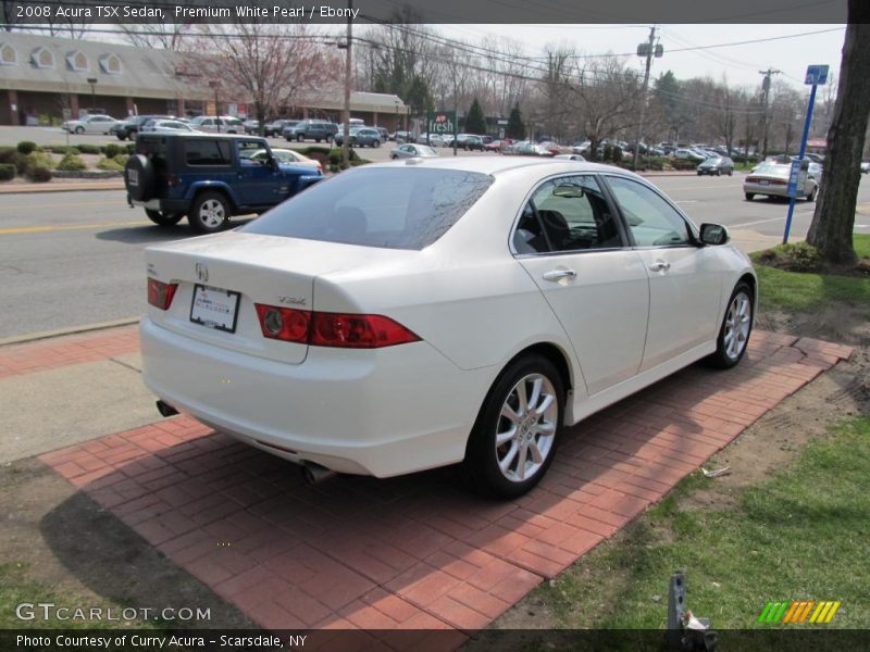 Premium White Pearl / Ebony 2008 Acura TSX Sedan