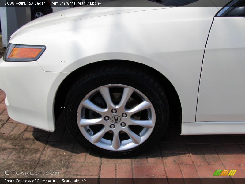 Premium White Pearl / Ebony 2008 Acura TSX Sedan