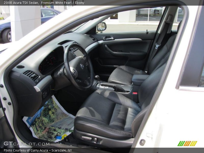 Premium White Pearl / Ebony 2008 Acura TSX Sedan