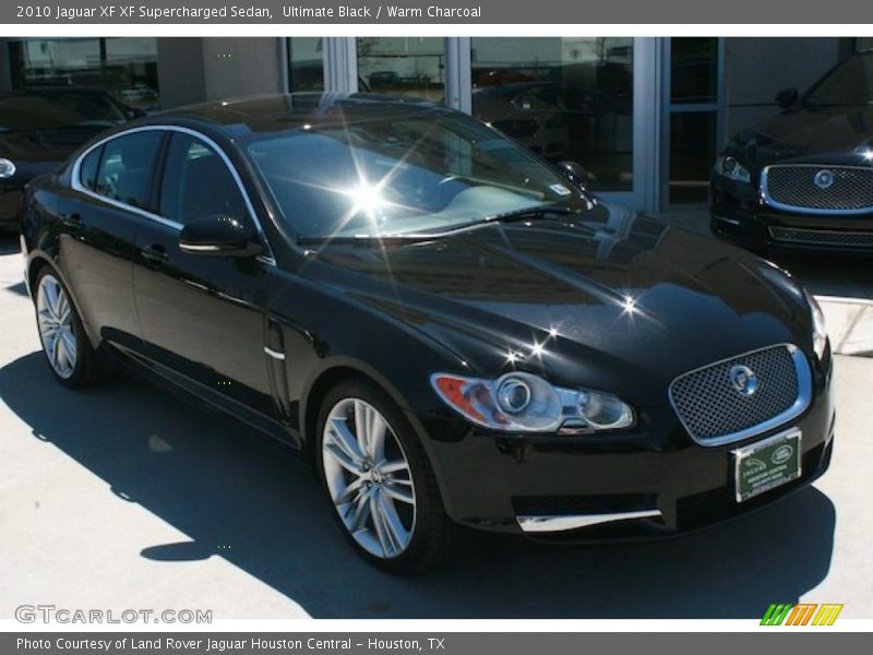 Ultimate Black / Warm Charcoal 2010 Jaguar XF XF Supercharged Sedan