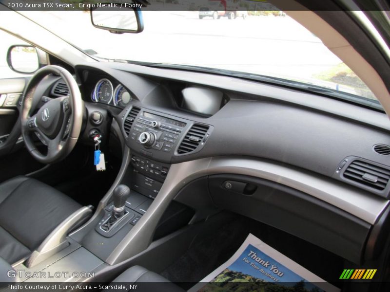 Grigio Metallic / Ebony 2010 Acura TSX Sedan