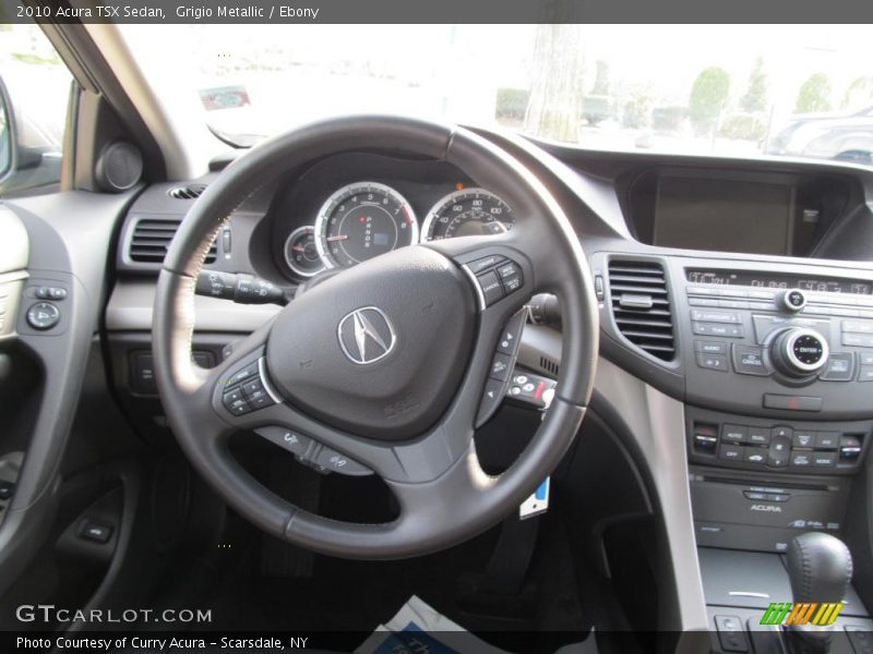 Grigio Metallic / Ebony 2010 Acura TSX Sedan