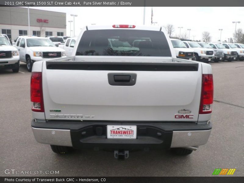 Pure Silver Metallic / Ebony 2011 GMC Sierra 1500 SLT Crew Cab 4x4