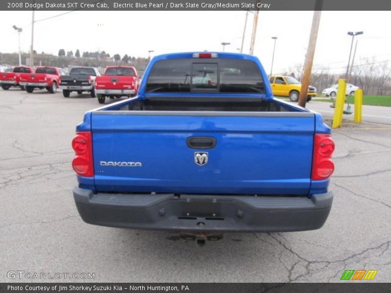 Electric Blue Pearl / Dark Slate Gray/Medium Slate Gray 2008 Dodge Dakota SXT Crew Cab