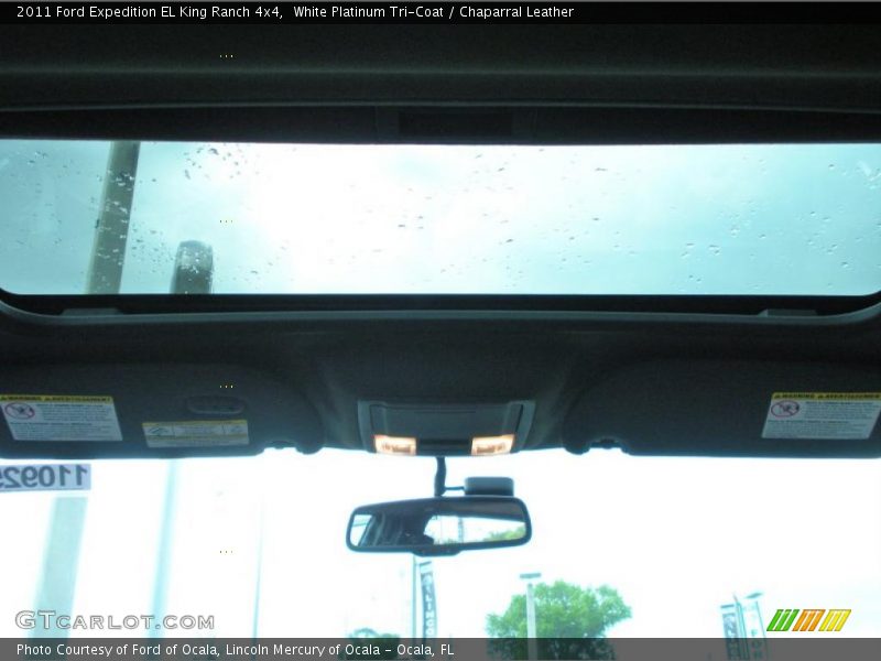 White Platinum Tri-Coat / Chaparral Leather 2011 Ford Expedition EL King Ranch 4x4