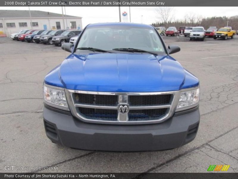 Electric Blue Pearl / Dark Slate Gray/Medium Slate Gray 2008 Dodge Dakota SXT Crew Cab