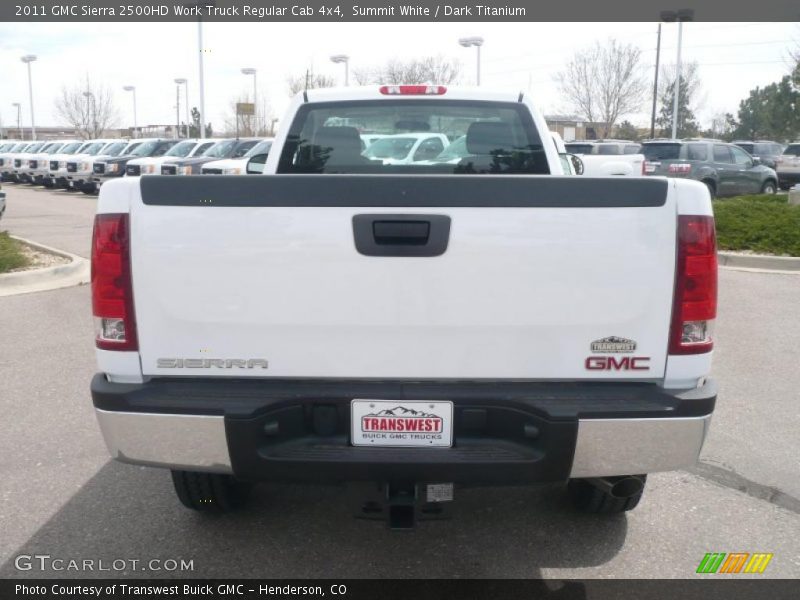 Summit White / Dark Titanium 2011 GMC Sierra 2500HD Work Truck Regular Cab 4x4