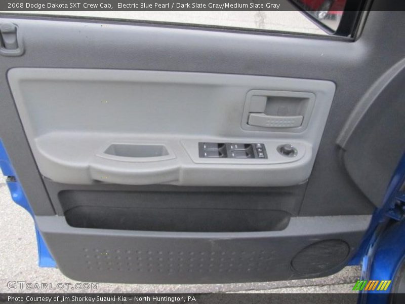 Electric Blue Pearl / Dark Slate Gray/Medium Slate Gray 2008 Dodge Dakota SXT Crew Cab