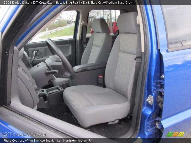 Electric Blue Pearl / Dark Slate Gray/Medium Slate Gray 2008 Dodge Dakota SXT Crew Cab