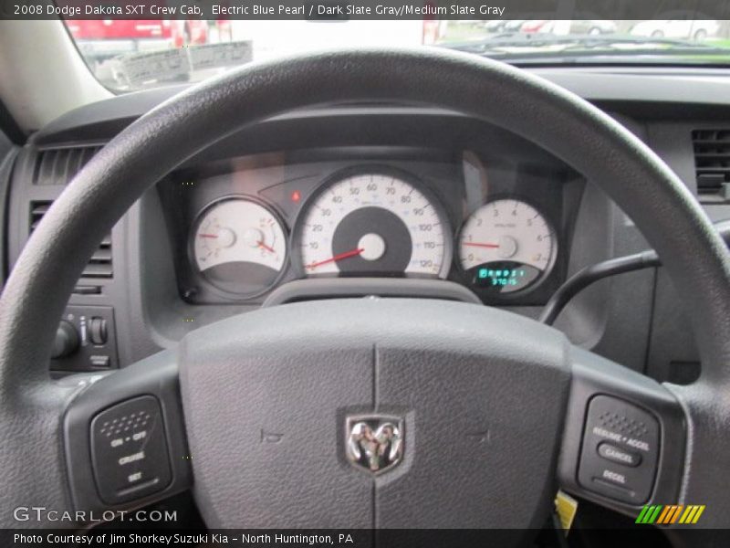 Electric Blue Pearl / Dark Slate Gray/Medium Slate Gray 2008 Dodge Dakota SXT Crew Cab