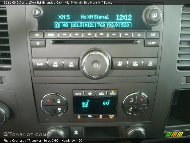 Midnight Blue Metallic / Ebony 2011 GMC Sierra 1500 SLE Extended Cab 4x4