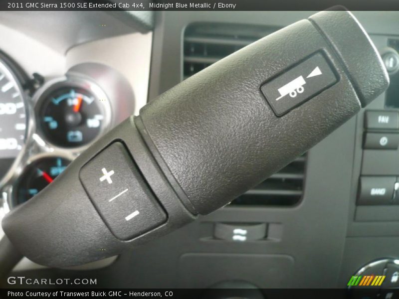 Midnight Blue Metallic / Ebony 2011 GMC Sierra 1500 SLE Extended Cab 4x4