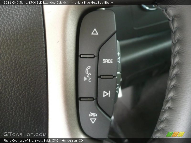 Midnight Blue Metallic / Ebony 2011 GMC Sierra 1500 SLE Extended Cab 4x4