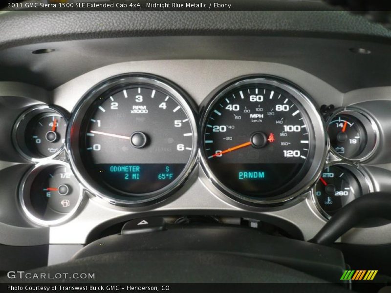 Midnight Blue Metallic / Ebony 2011 GMC Sierra 1500 SLE Extended Cab 4x4