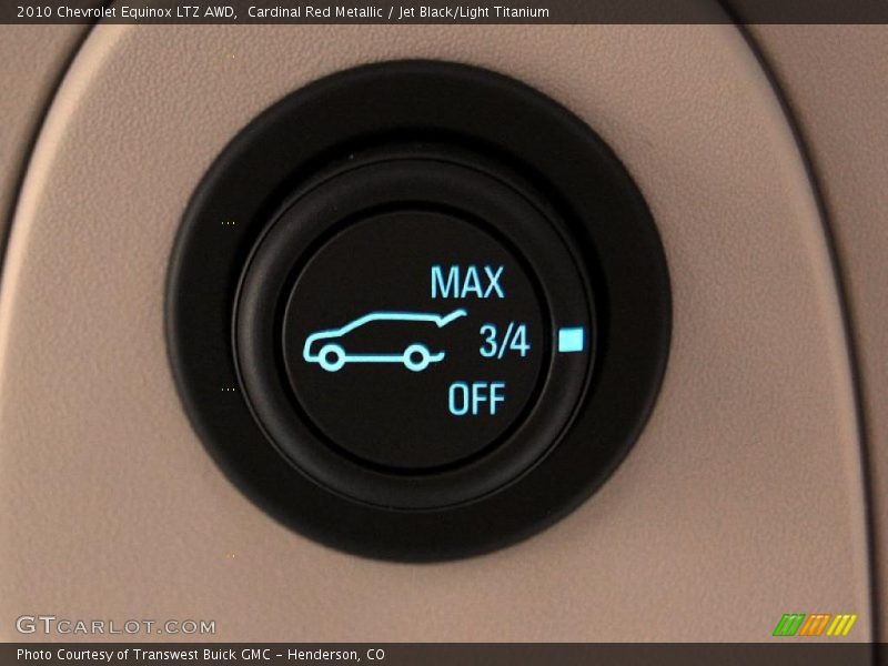 Controls of 2010 Equinox LTZ AWD