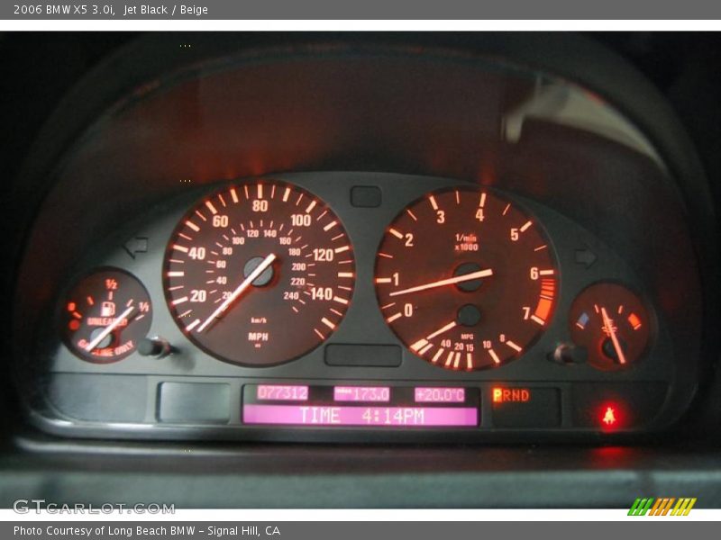 Jet Black / Beige 2006 BMW X5 3.0i