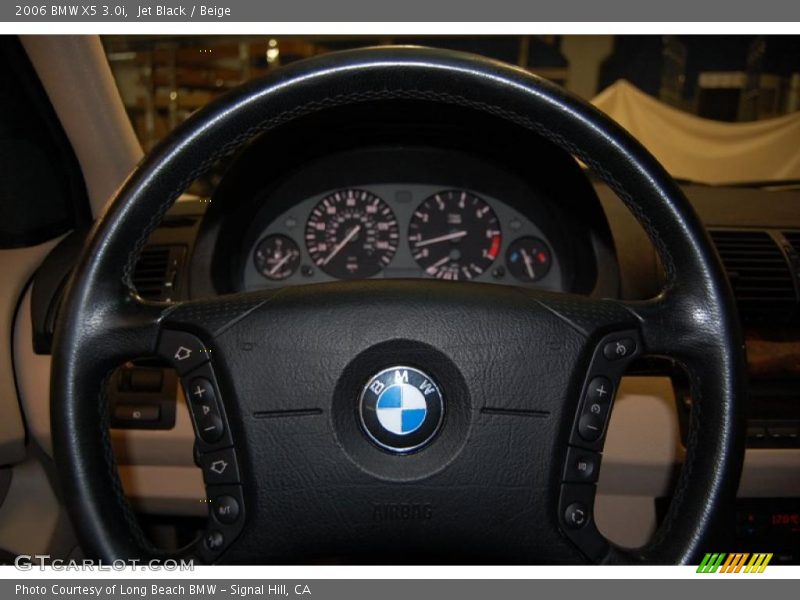Jet Black / Beige 2006 BMW X5 3.0i