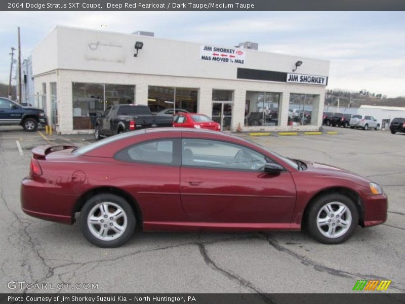 Deep Red Pearlcoat / Dark Taupe/Medium Taupe 2004 Dodge Stratus SXT Coupe