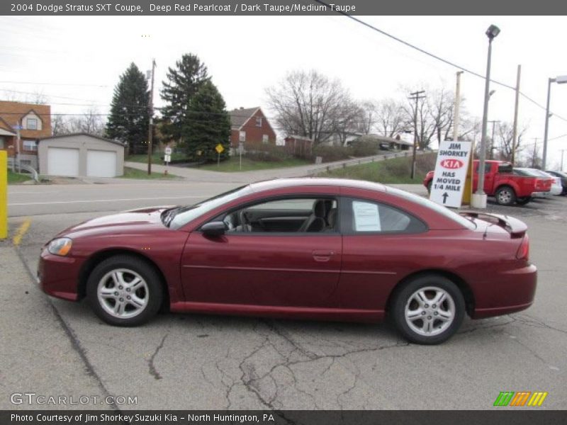 Deep Red Pearlcoat / Dark Taupe/Medium Taupe 2004 Dodge Stratus SXT Coupe