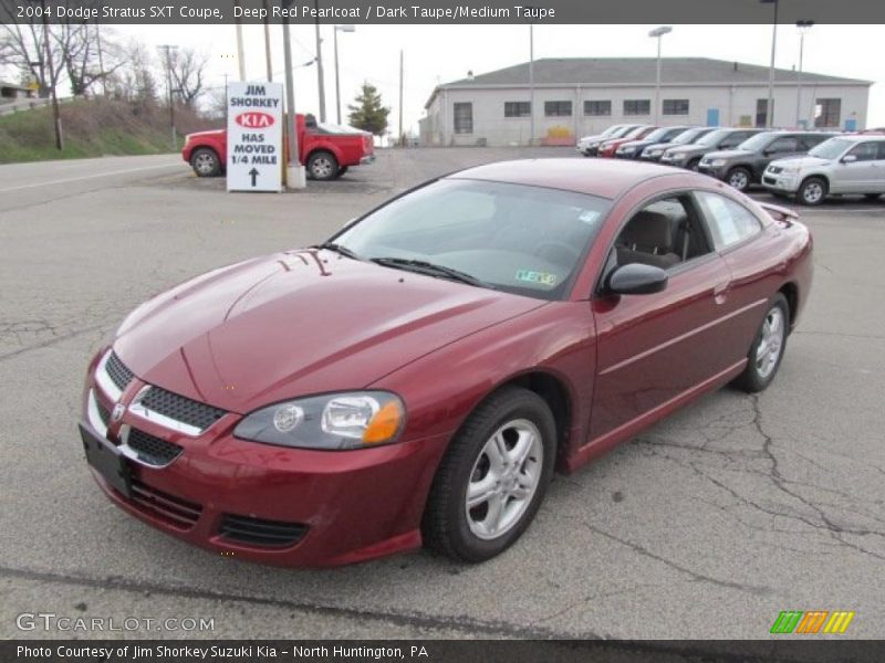 Deep Red Pearlcoat / Dark Taupe/Medium Taupe 2004 Dodge Stratus SXT Coupe