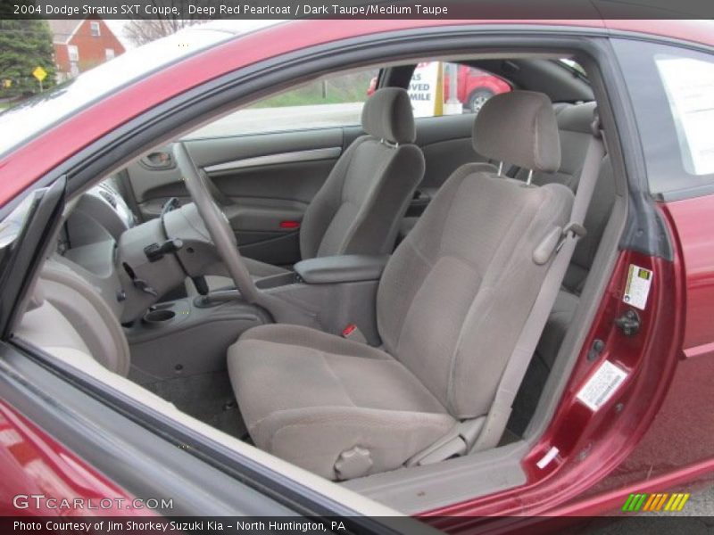 Deep Red Pearlcoat / Dark Taupe/Medium Taupe 2004 Dodge Stratus SXT Coupe