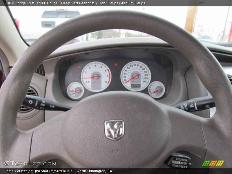 Deep Red Pearlcoat / Dark Taupe/Medium Taupe 2004 Dodge Stratus SXT Coupe