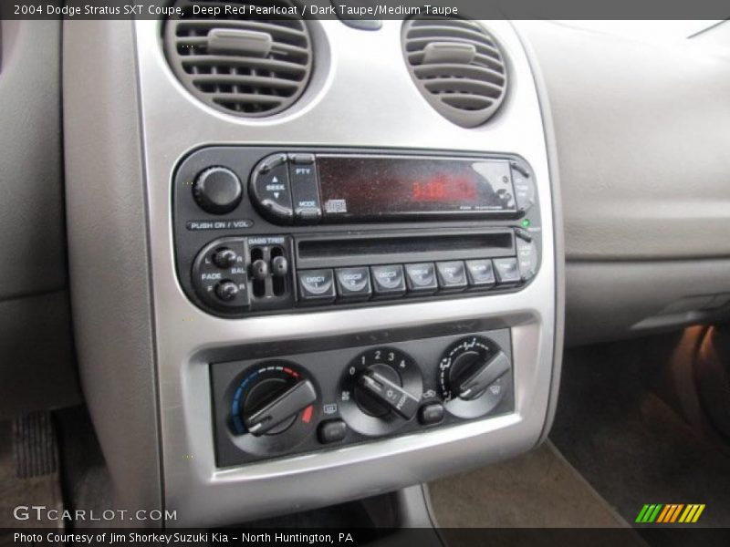 Deep Red Pearlcoat / Dark Taupe/Medium Taupe 2004 Dodge Stratus SXT Coupe