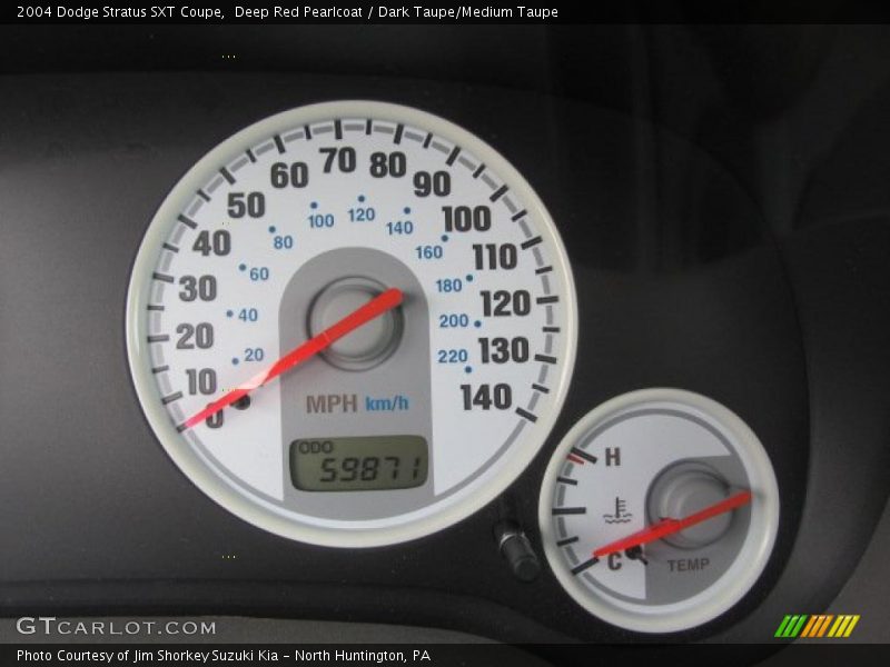 Deep Red Pearlcoat / Dark Taupe/Medium Taupe 2004 Dodge Stratus SXT Coupe