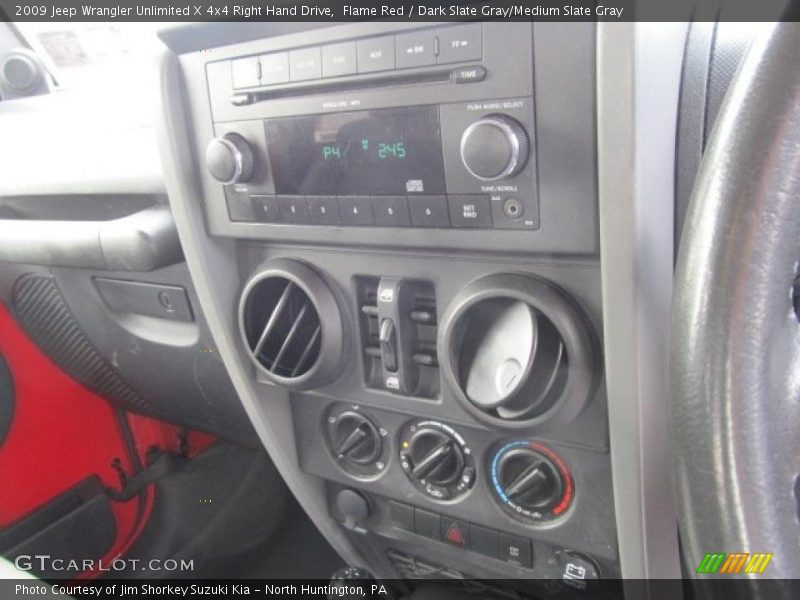 Flame Red / Dark Slate Gray/Medium Slate Gray 2009 Jeep Wrangler Unlimited X 4x4 Right Hand Drive