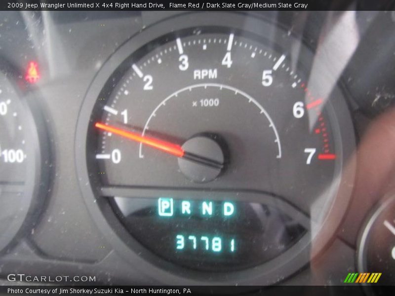 Flame Red / Dark Slate Gray/Medium Slate Gray 2009 Jeep Wrangler Unlimited X 4x4 Right Hand Drive