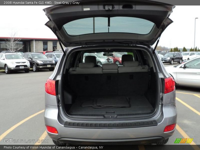 Steel Gray / Gray 2008 Hyundai Santa Fe GLS 4WD