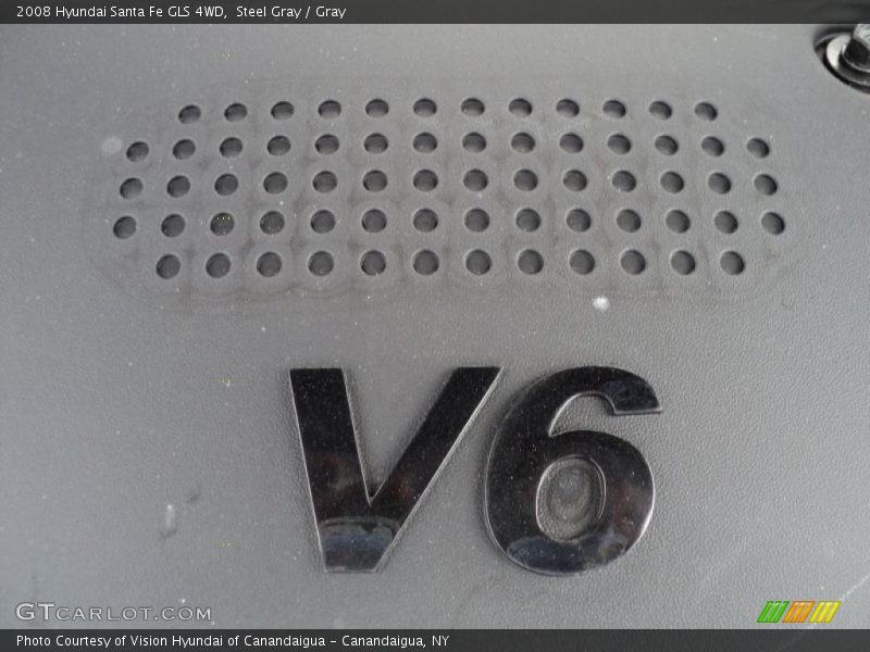 Steel Gray / Gray 2008 Hyundai Santa Fe GLS 4WD