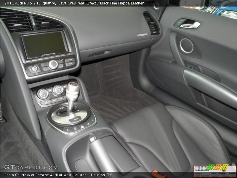 Lava Grey Pearl Effect / Black Fine Nappa Leather 2011 Audi R8 5.2 FSI quattro