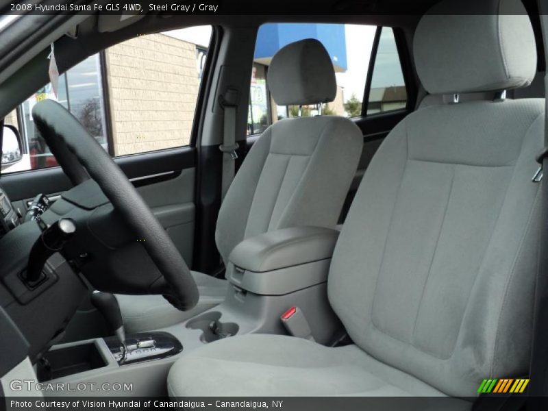 Steel Gray / Gray 2008 Hyundai Santa Fe GLS 4WD