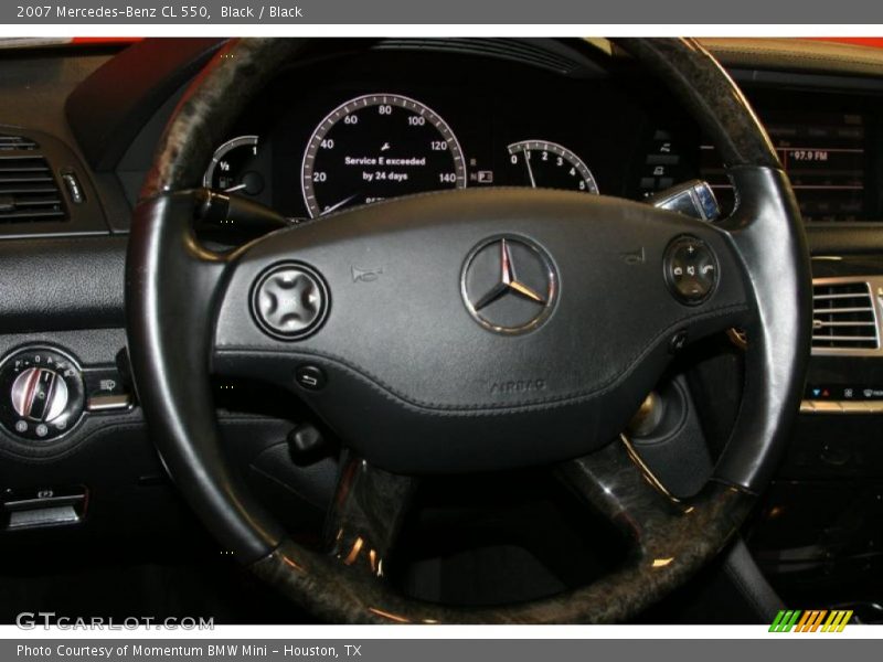 Black / Black 2007 Mercedes-Benz CL 550