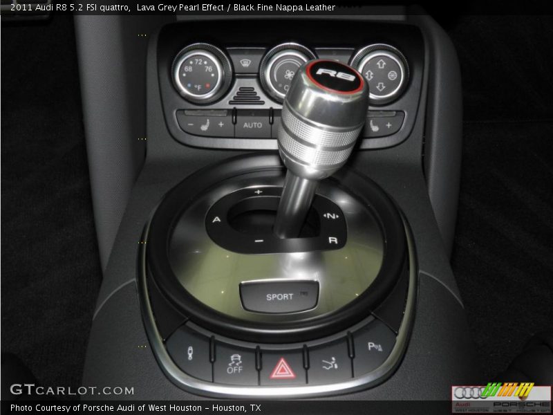 Lava Grey Pearl Effect / Black Fine Nappa Leather 2011 Audi R8 5.2 FSI quattro