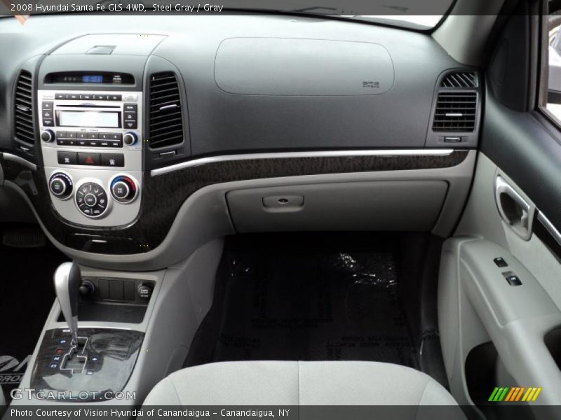 Steel Gray / Gray 2008 Hyundai Santa Fe GLS 4WD