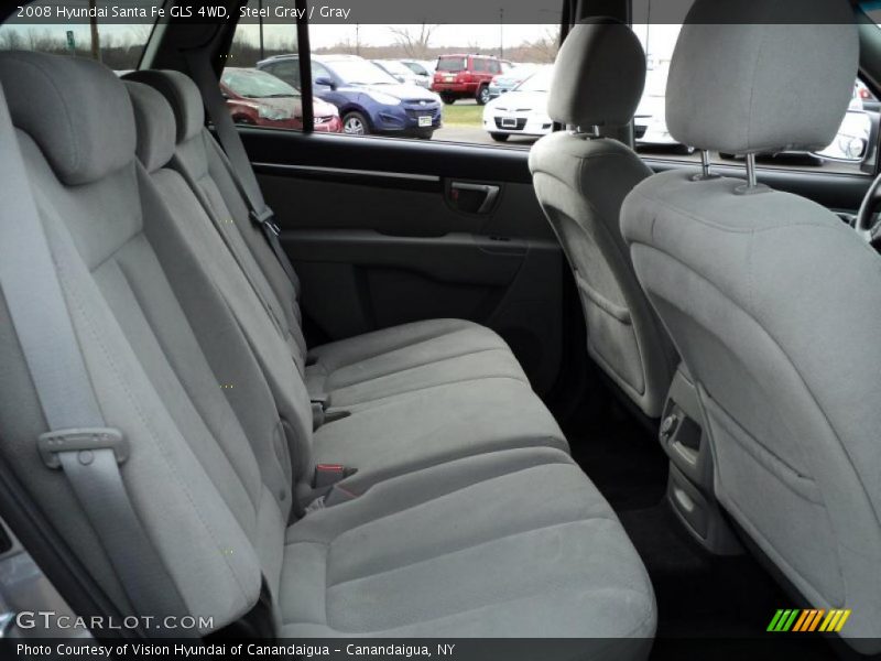 Steel Gray / Gray 2008 Hyundai Santa Fe GLS 4WD