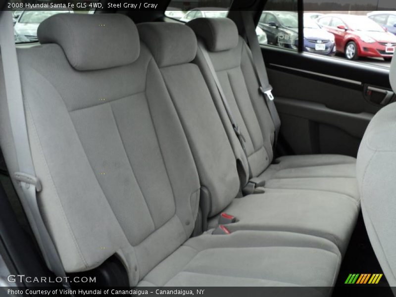 Steel Gray / Gray 2008 Hyundai Santa Fe GLS 4WD