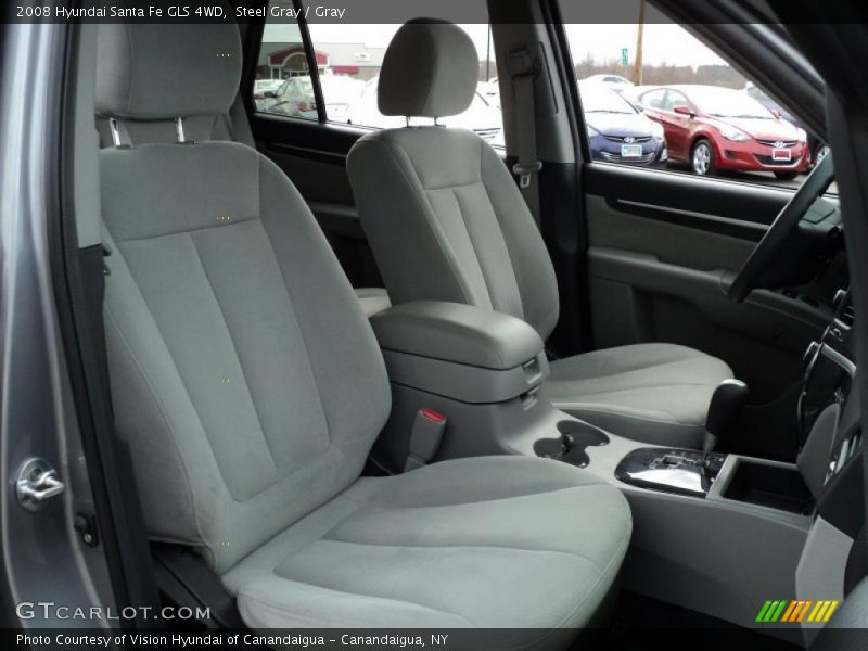Steel Gray / Gray 2008 Hyundai Santa Fe GLS 4WD