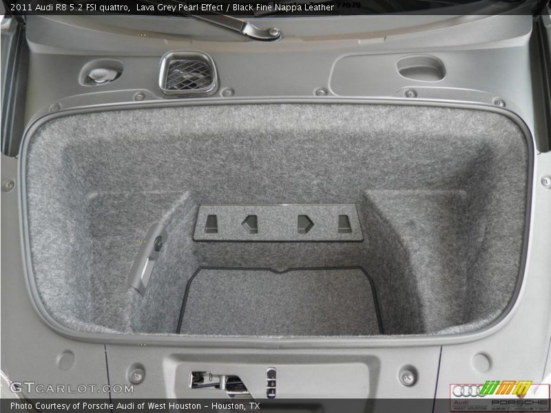 Lava Grey Pearl Effect / Black Fine Nappa Leather 2011 Audi R8 5.2 FSI quattro