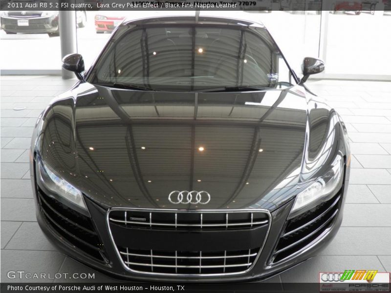 Lava Grey Pearl Effect / Black Fine Nappa Leather 2011 Audi R8 5.2 FSI quattro