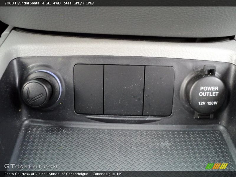 Steel Gray / Gray 2008 Hyundai Santa Fe GLS 4WD