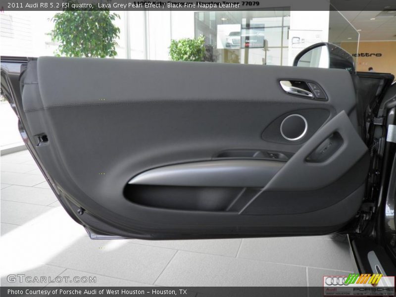 Lava Grey Pearl Effect / Black Fine Nappa Leather 2011 Audi R8 5.2 FSI quattro