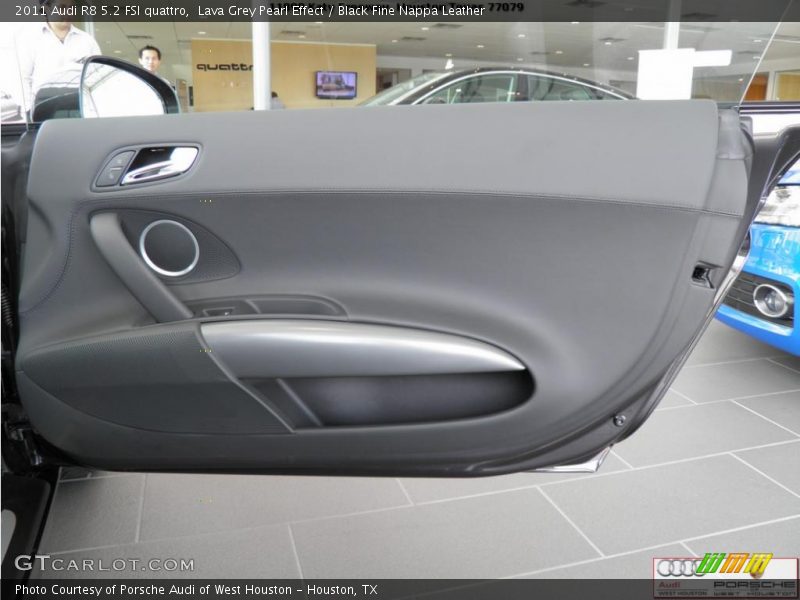 Lava Grey Pearl Effect / Black Fine Nappa Leather 2011 Audi R8 5.2 FSI quattro