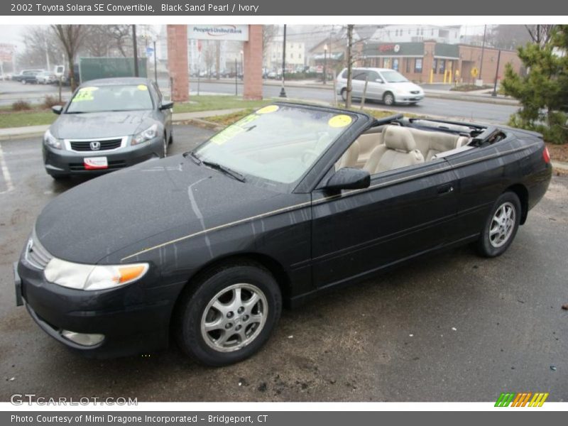 Black Sand Pearl / Ivory 2002 Toyota Solara SE Convertible