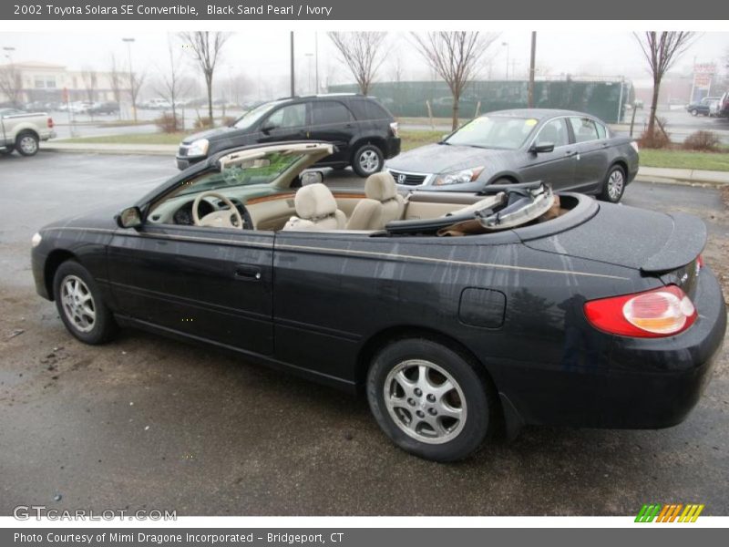 Black Sand Pearl / Ivory 2002 Toyota Solara SE Convertible
