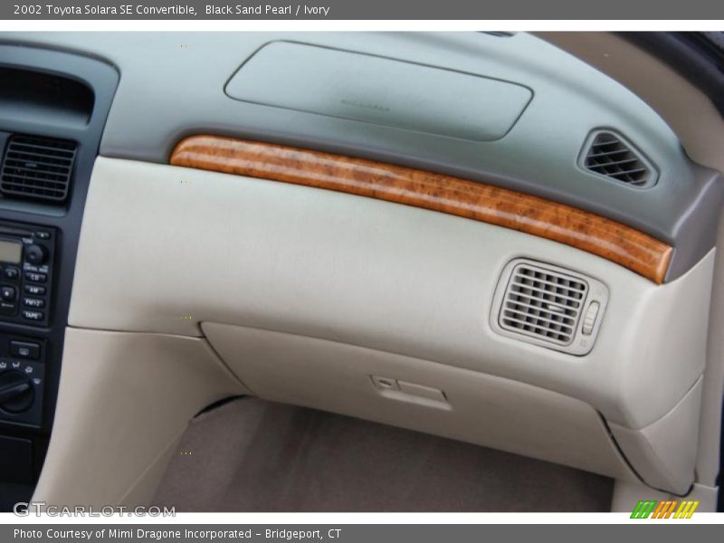 Black Sand Pearl / Ivory 2002 Toyota Solara SE Convertible