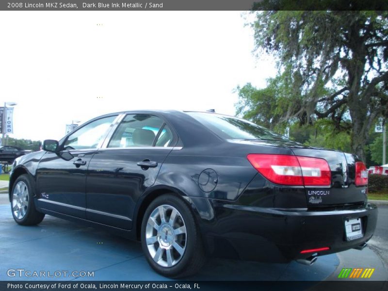 Dark Blue Ink Metallic / Sand 2008 Lincoln MKZ Sedan